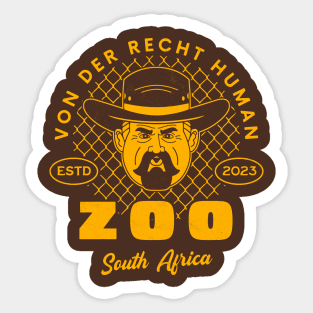 Von Der Recht Zoo Emblem Sticker